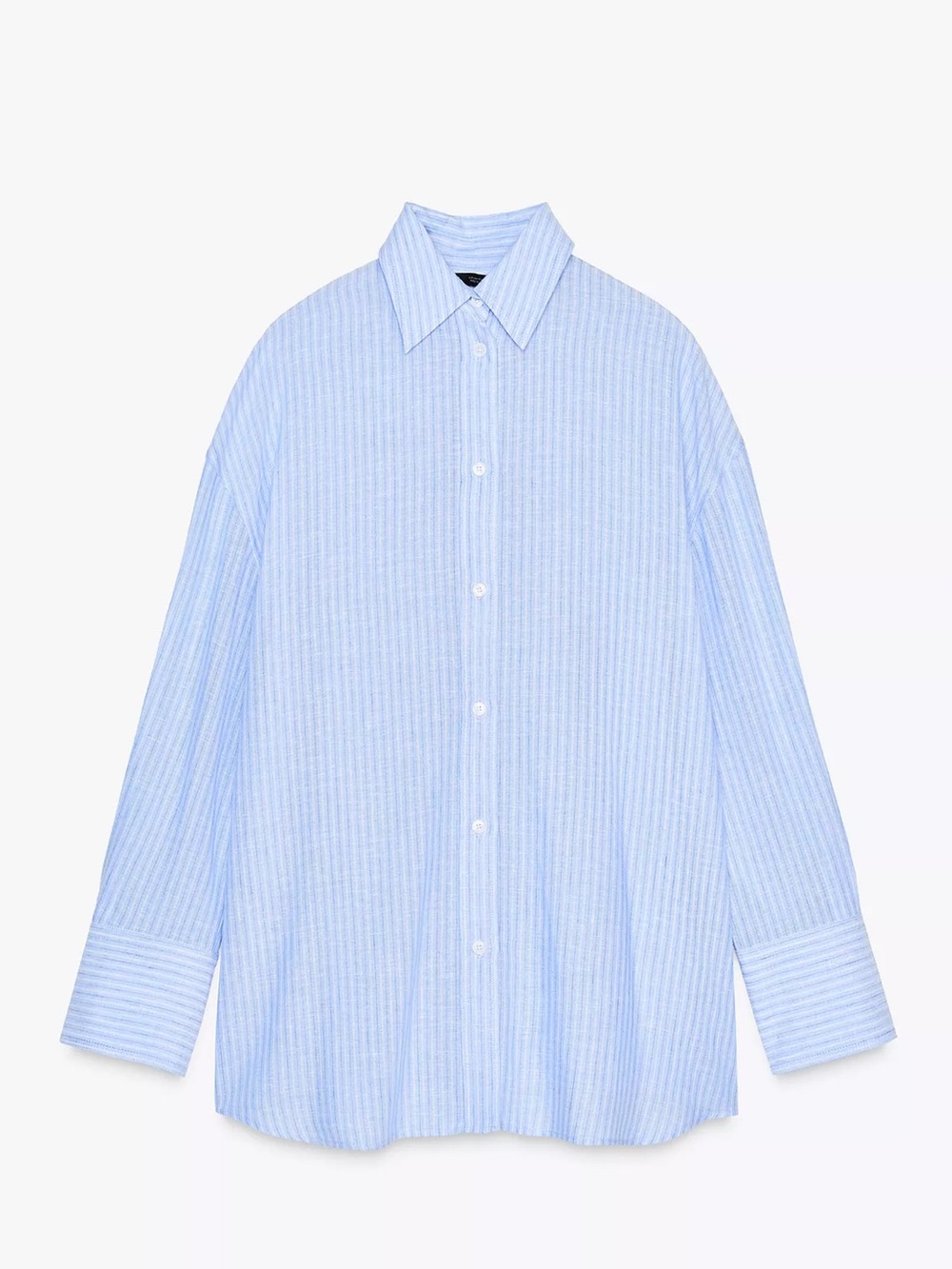 ZARA STRIPED OVERSIZED SHIRT & PANTS SET SIZE M NEW